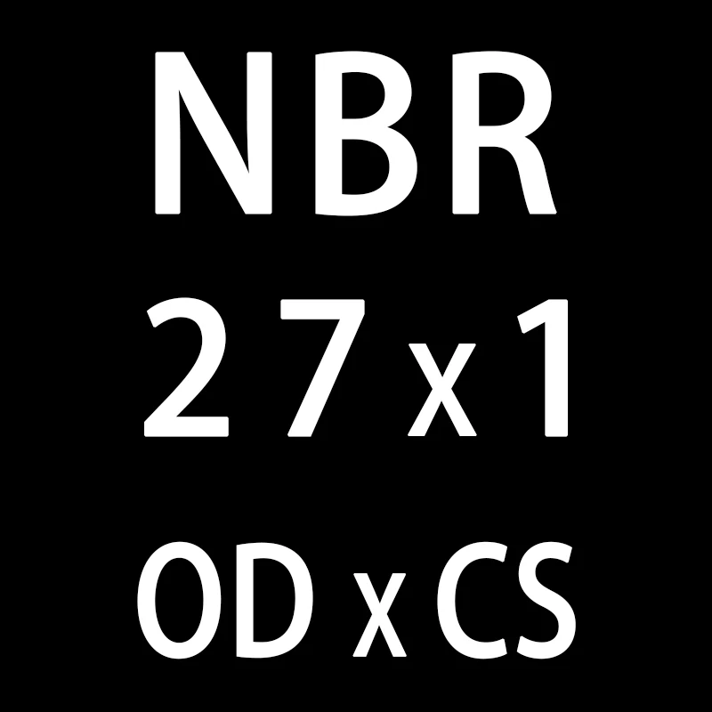 20 шт./лот резиновым кольцом черный NBR уплотнительное кольцо 1 мм Толщина OD22/23/24/25/26/27/28/30/35/40/50 мм колцеобразное уплотнение масла нитрила шайба - Цвет: OD27mm