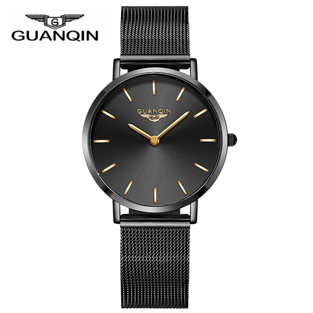

GUANQIN Quartz Watch Women Luxury 2018 Female New Simple Casual Stainless Steel Waterproof Gold Bracelet Wristwatch reloj mujer