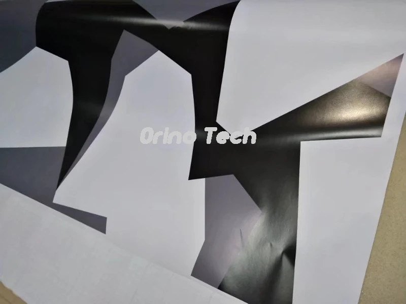 Black Grey Camouflage Vinyl Film-4