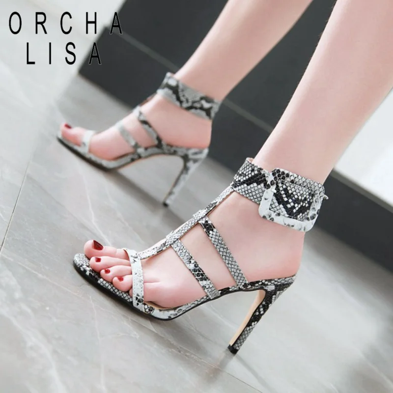 crocodile high heels