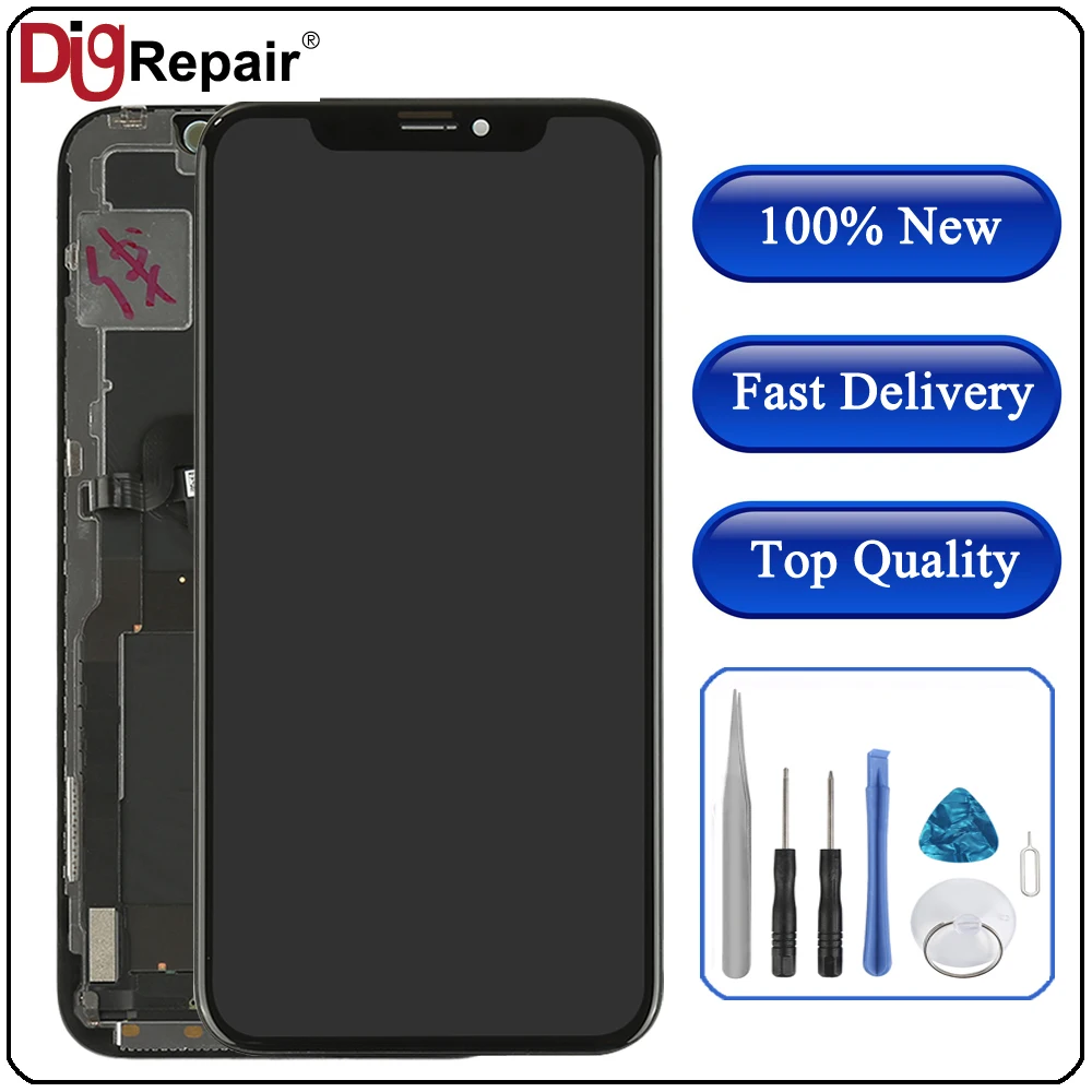 For iPhone X LCD Display Touch Screen Assembly Digitizer Glass