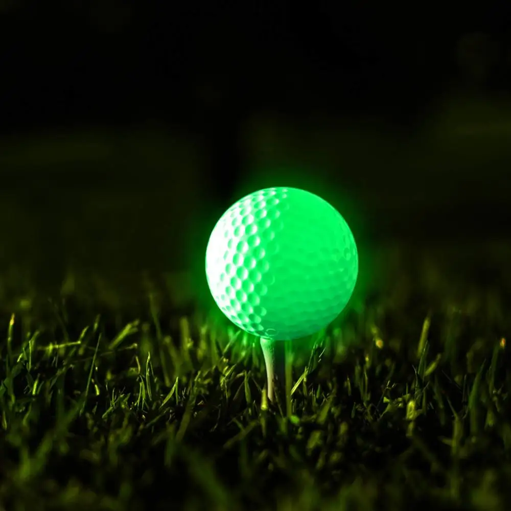 Стандартный размер мячи для обучения игре в гольф многоцветные светсветодио дный ящиеся мигающие светодиодные электронные ночные шары