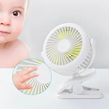 

1Pc Portable Clip-on Quiet Table Fan 360° Adjustable Mini Desk Fan USB Powered Cooling Flexible Computer Fan for PC Laptop
