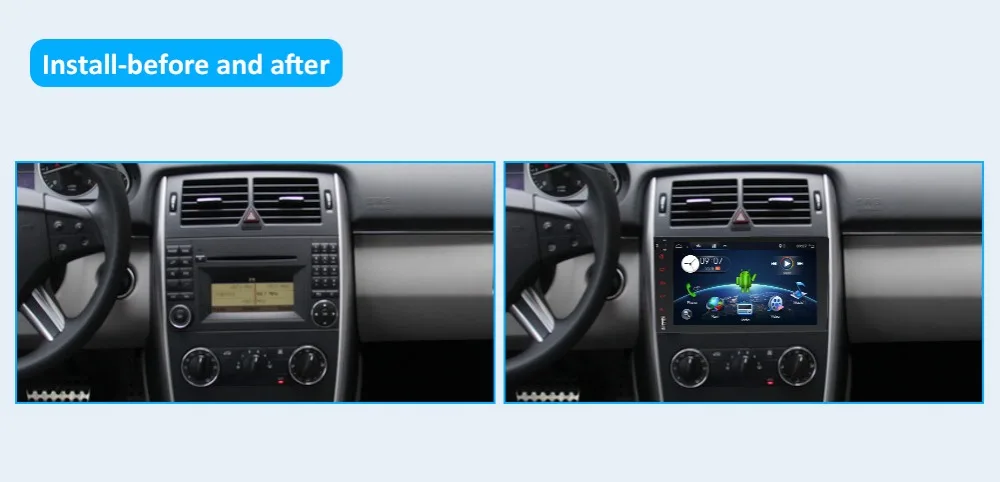 Excellent Android 9.0 2din Auto radio Car DVD multimedia for Mercedes Benz B200 A B Class W169 W245 Viano Vito W639 Sprinter W906 WIFI GPS 21