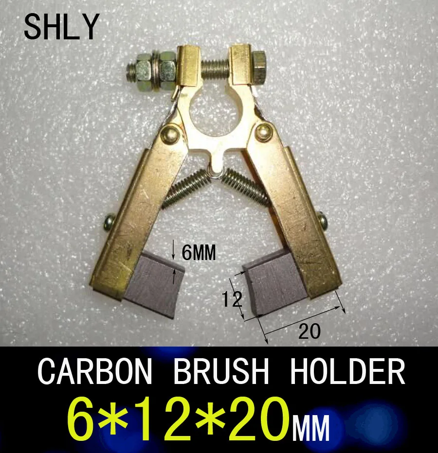 

20*12*6(43L)mm diameter12MM carbon Brush holder Scissors Double foot type for Motor power Tool