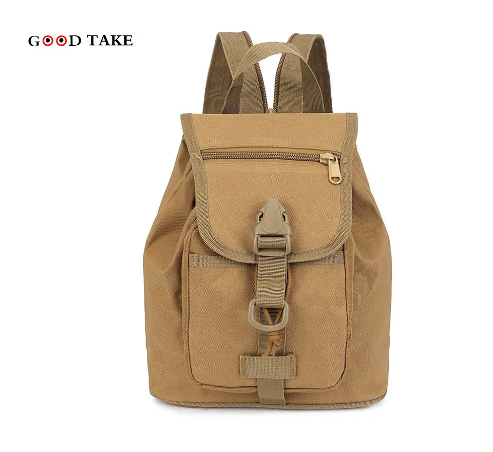 

GOODTAKE Drawstring Backpack Military Travel School Rucksack Nylon Waterproof Shoulder Camera Bag