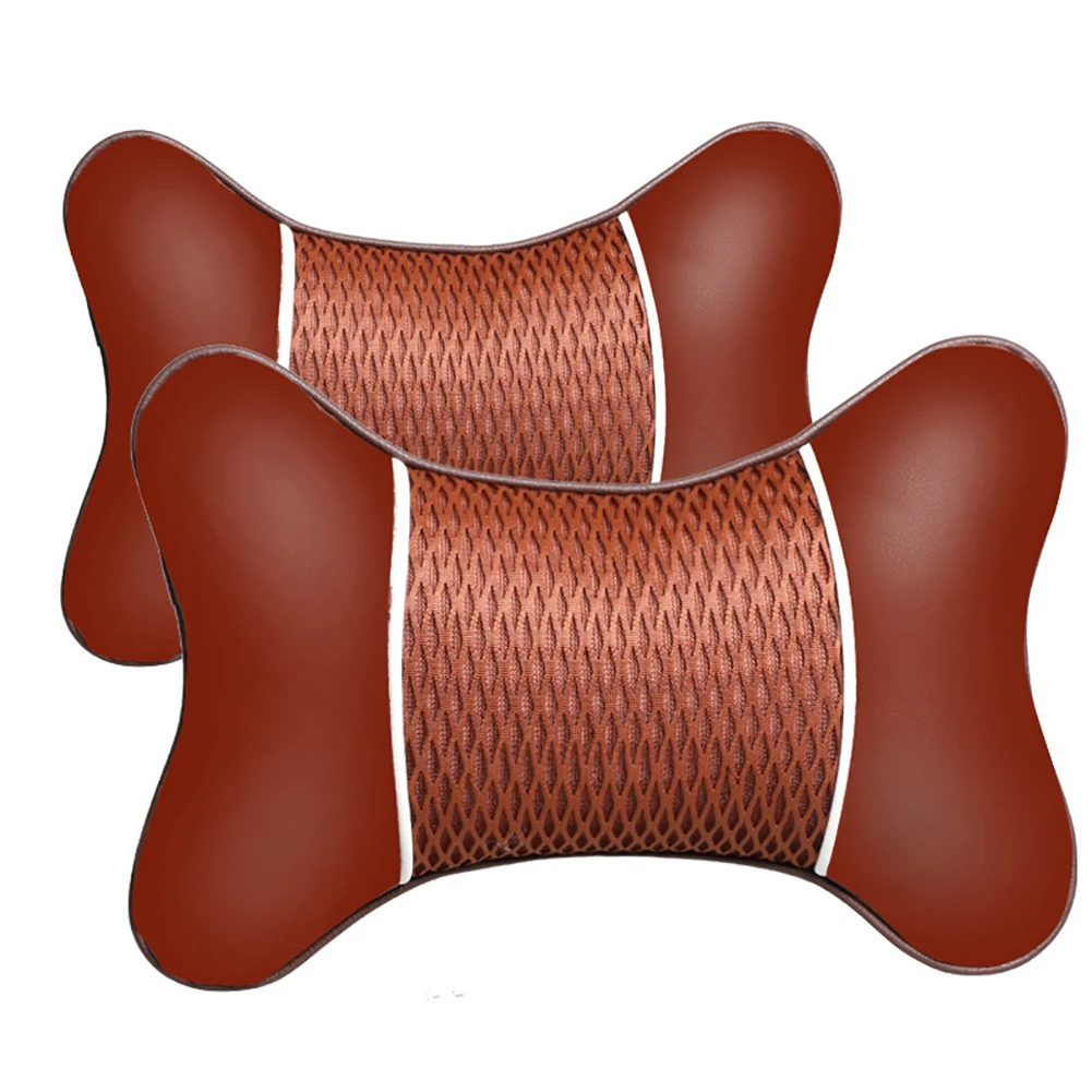 2 шт. подголовник сиденья автомобиля Подушка под шею памяти хлопок Мягкая дышащая подушка