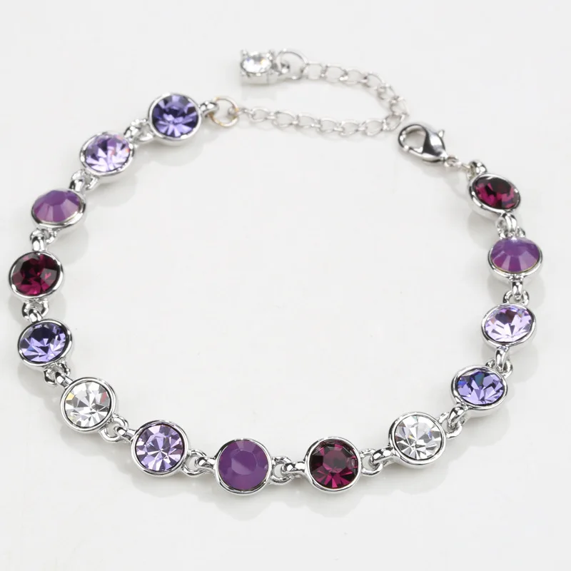 Hot Selling rounded Shaped Bracelets 18K Gold Plated Austrian Crystal Bracelet &amp Bangle For Women Wholesale | Украшения и