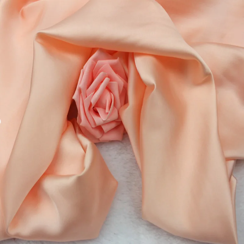 Stretch satin chiffon fabric