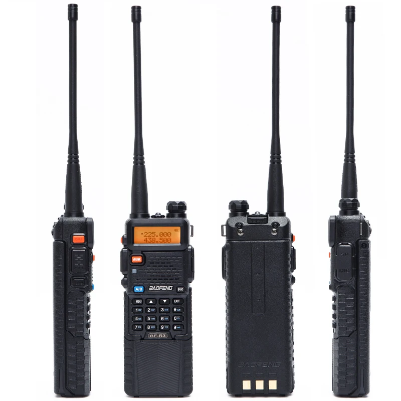 BaoFeng BF-R3 трехдиапазонная рация ham 136-174Mhz 220-260Mhz& 400-520Mhz amatuer портативная двухсторонняя рация UV-5R