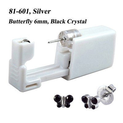 Disposable No Pain Safe Sterile Ear Stud Cartilage Tragus Helix Unit Kit Nose Piercing Stud Tool Fashion Jewelry 20g