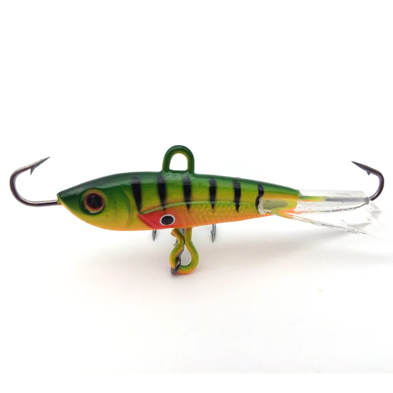 Buy 4PCS New Ice Jigs Mini Lead Jig for Ice Fishing 10.5g Head Belly Tail Hooks