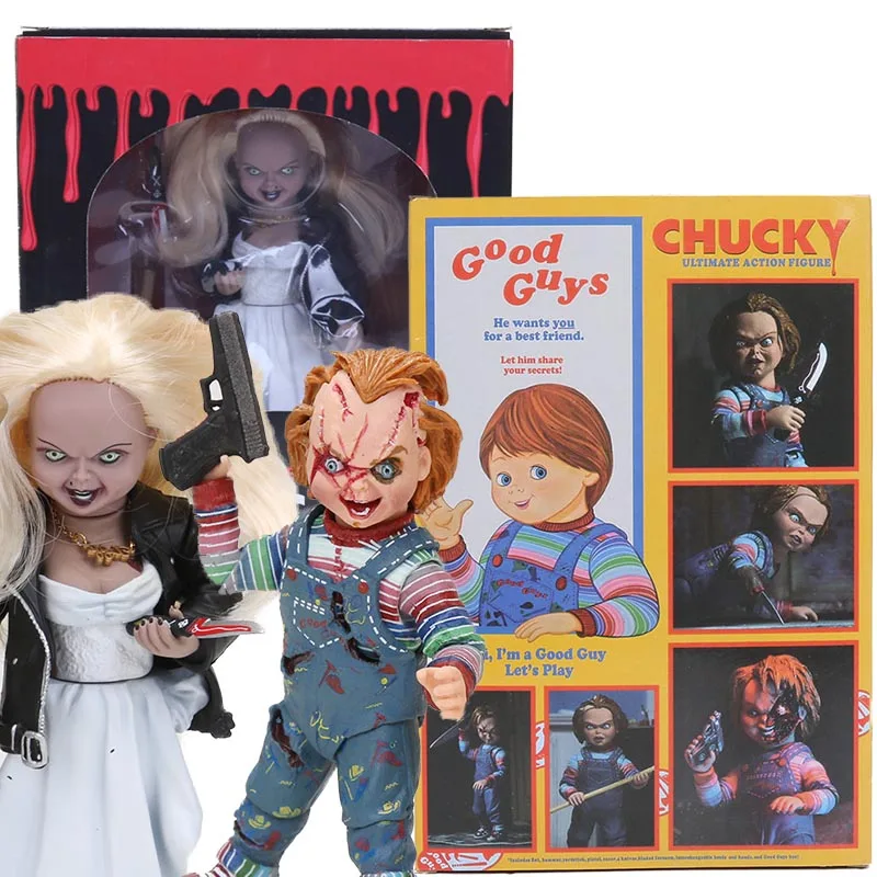 

NECA Childs Play GOOD GUYS Ultimate CHUCKY Horror Bride of Chucky Doll PVC Figure Collectible Model Toy