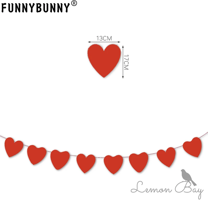 FUNNYBUNNY Декор на День святого Валентина баннер украшения годовщина свадьба день