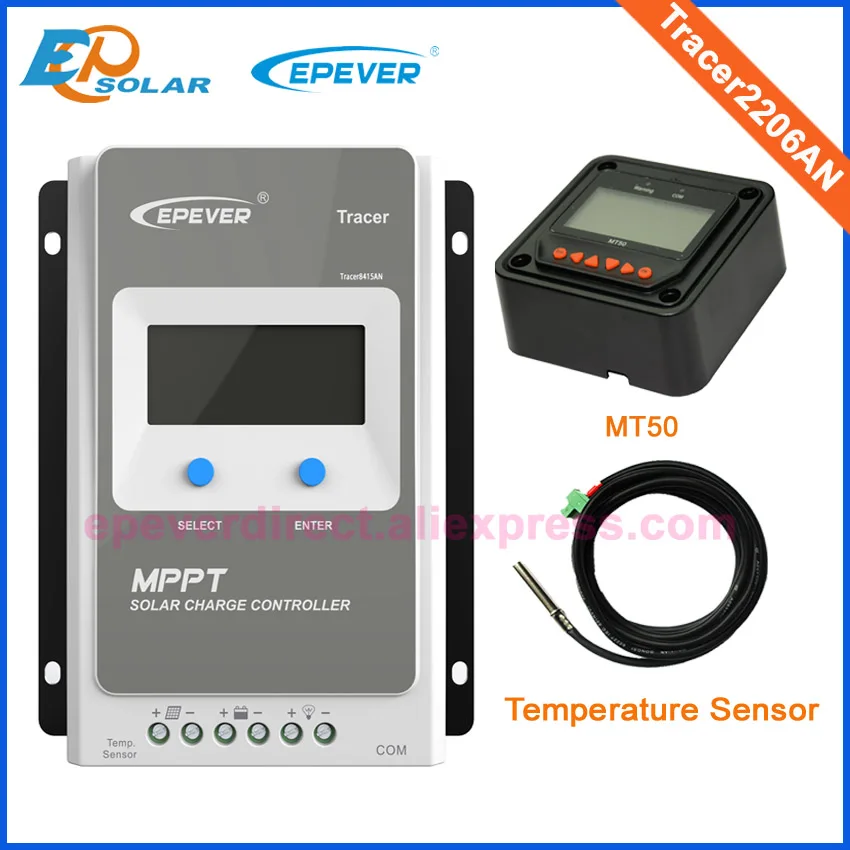 

20A Tracer2206AN Solar cells system 12V/24V Battery Charger auto work 20amps Solar controller EP series MT50 remote meter