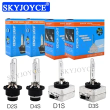 SKYJOYCE 55W 4300K D1S разрядные лампы высокой интенсивности D3S 8000K 5000K D1S D1R D2S D2R D3S D3R D4S D4R 6000K 35 Вт D1S D2S HID ксеноновые лампы накаливания