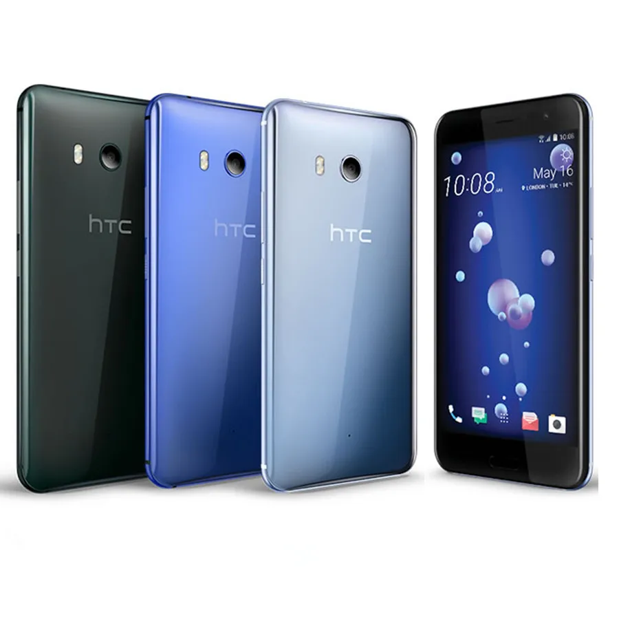 Разблокированный htc U11 GSM 3g 4G 4 ГБ ОЗУ 64 Гб ПЗУ отпечаток пальца NFC Android мобильный телефон Восьмиядерный 5," 12 МП и 16 Мп wifi gps