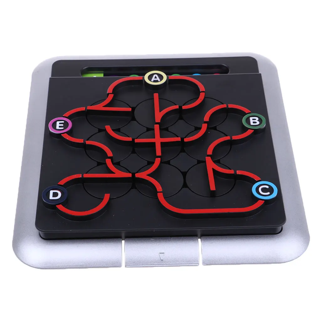 64 Levels 3D Subway Labyrinth Puzzles Game Brain Teaser for Kids Logic Thinking Training Toy