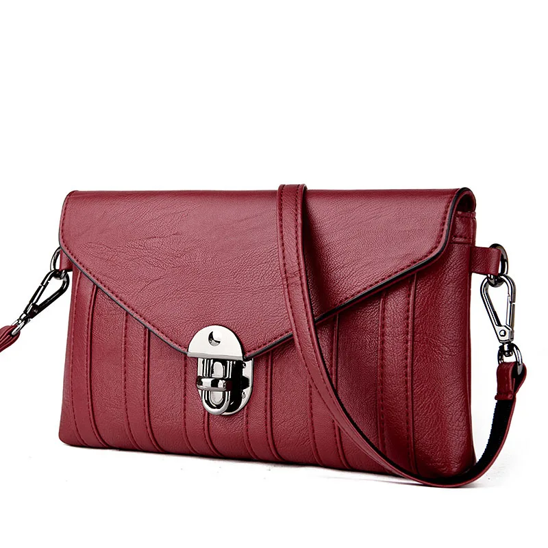

Women's Handbags Soft Genuine Leather Messenger Shoulder Bags Small Clutches Crossbody Bag For Women Female Bag Bolsas Femininas