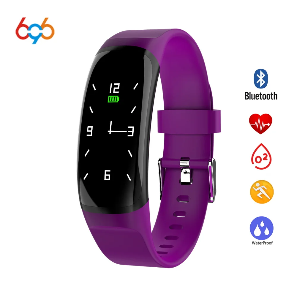 696 MK04 Heart Rate Monitor Smart Watch Sports Blood Pressure Pedometer Running IPS Touch Waterproof Fitness Tracker |