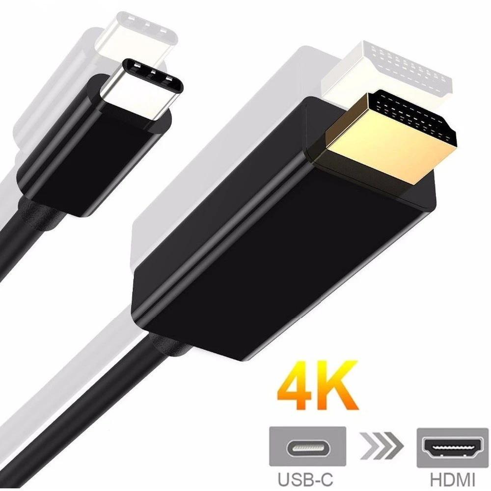 USBC кабель типа C на HDMI 4K HD адаптер USB 3 1 для Apple MacBook ChromeBook Pixel Huawei MateBook|Кабели HDMI| |