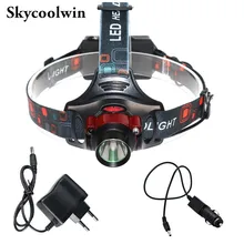 Светодиодный налобный фонарь с инфракрасным датчиком, Индукционная фара CREE XML T6, 2000 люмен, Головной фонарь, фара, фонарик, 3 режима, светодиодный фонарь