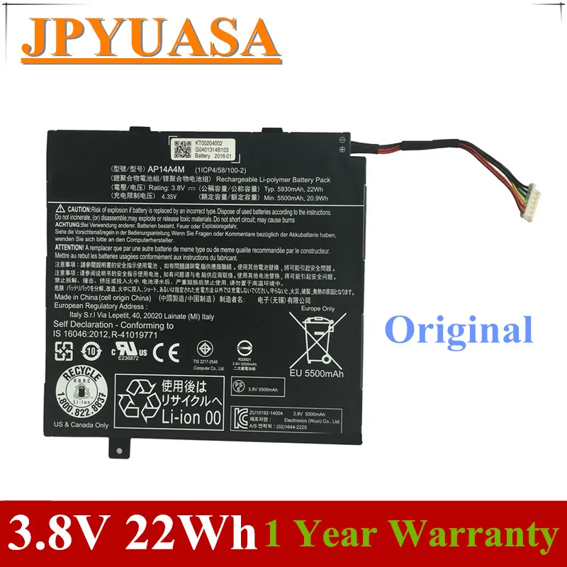

7XINbox 3.8V 22Wh AP14A4M Laptop Battery For Acer Switch 10 SW5-012 Series 10.1" Tablets SW5-012-15RJ ICONIA TAB 10 A3-A30