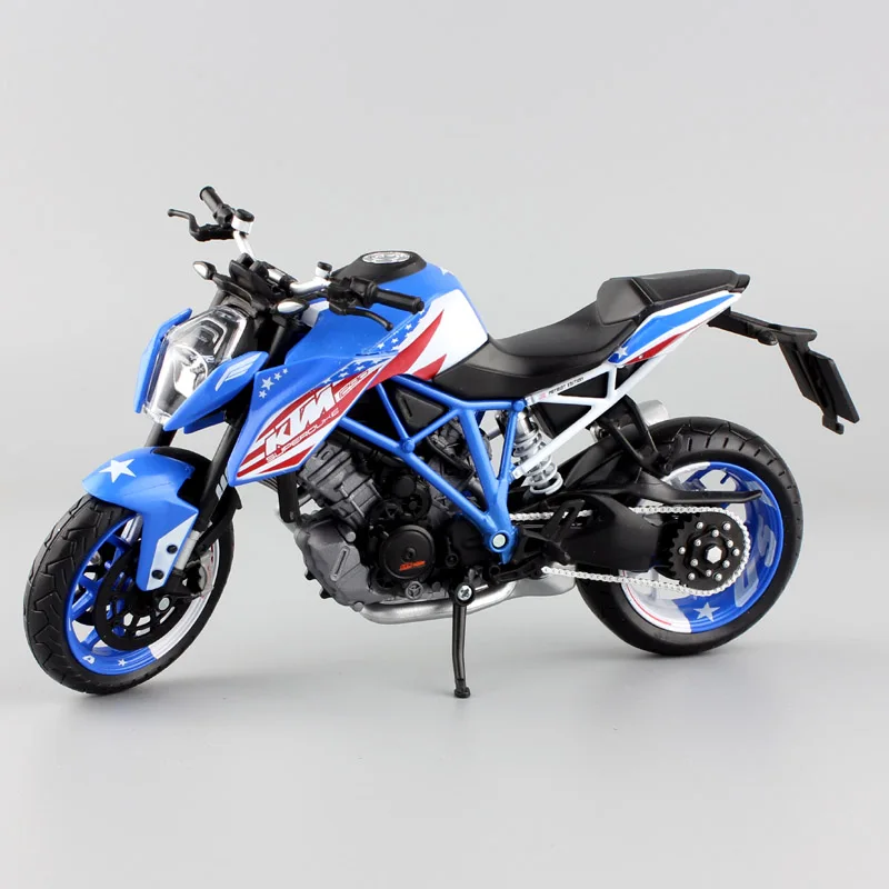 

1:12 scale automaxx KTM 1290 Superduke R USA 2014 patriot Edition touring cruiser Motorcycle diecast car model toy blue replicas