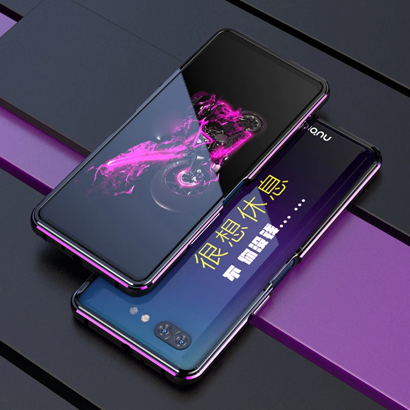 

Fashion Metallic Case For ZTE Nubia X Dual Screen Phone Metal Frame edge cover shell Case For ZTE Nubia X Cases covers shell