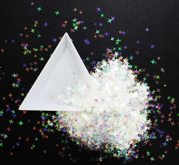 

100g/pack, 24 Choices! Different Shapes Sequins, Iridescent Rainbow Shining Slices 3D nail art glitters paillettes
