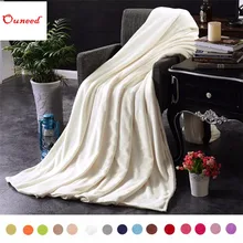 Зимнее супер мягкое теплое однотонное теплое Фланелевое микроплюшевый флисовое покрывало для одеяла ковер диван-кровать 100X140 см детское одеяло для взрослых s
