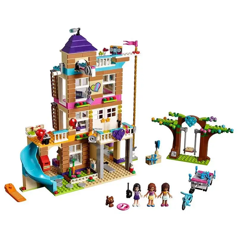 

CX 01063 808Pcs Model building kits Compatible with Lego 41340Friendship House model Building 3D Bricks figure toys for children