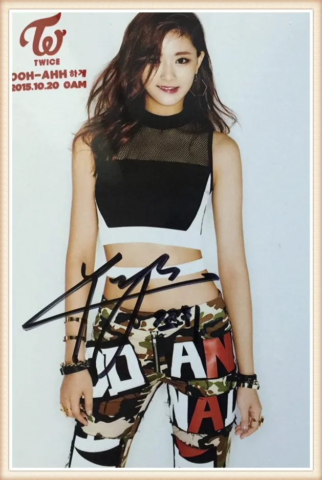 Twice Tzuyu Autographed Like Ooh Ahh Signed Original Photo 4 6 Inches Chinese Singer Gifts Collection Freeshipping 02 16 1 Photo Albums Aliexpress