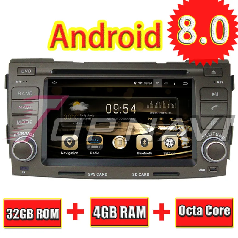 Topnavi 6.2'' Octa Core Android 8.0 Car GPS Navigation for HYUNDAI SONATA 2009-2010 Autoradio DVD Multimedia Audio Player Stereo |
