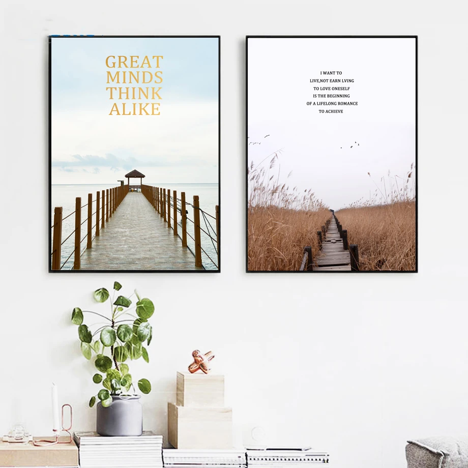 7-Space-Grama-Bridge-Cartazes-E-C-pias-Da-Lona-Da-Arte-Da-Parede-Do-Mar