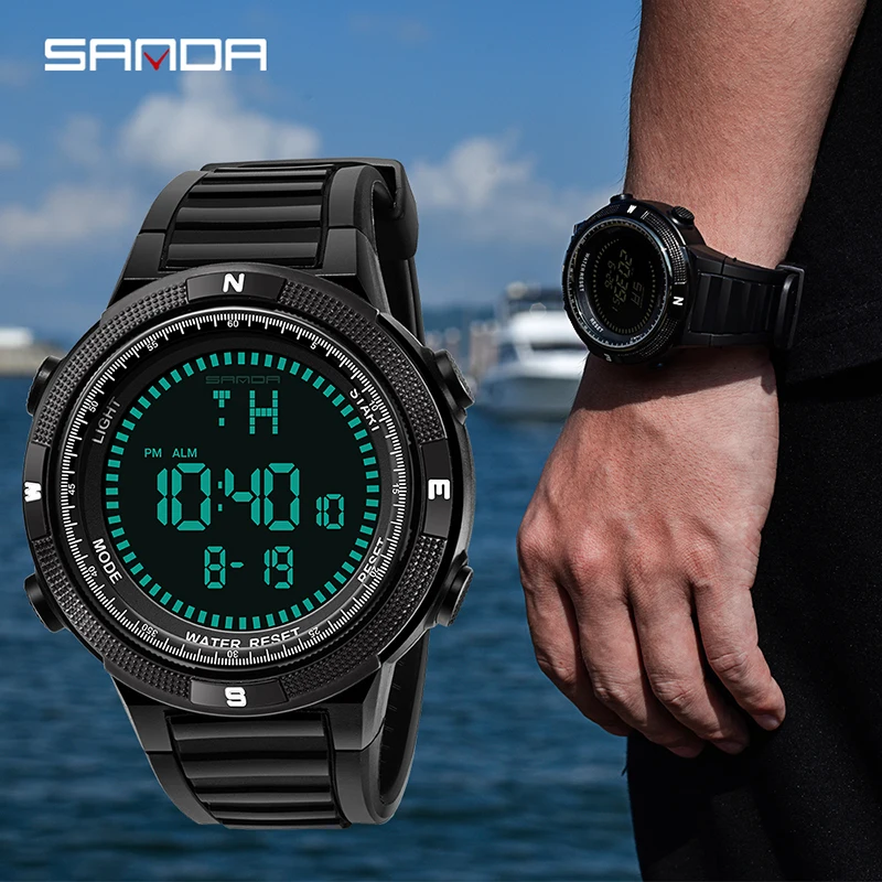 mens digital waterproof watch