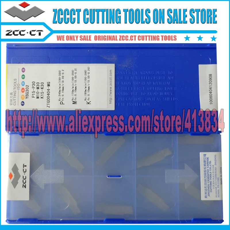 

Free Shipping ZCC.CT turning tool ZTGD0404-MG YBG202 for parting and grooving equival to MGMN400 4mm cutter