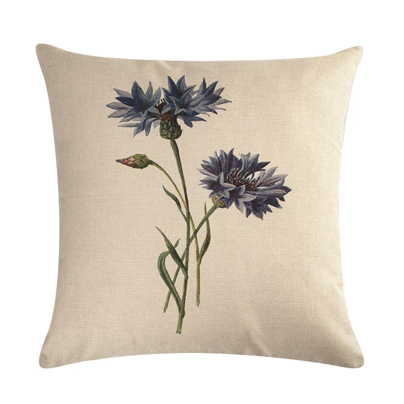 45cm*45cm An antique flower design linen/cotton throw pillow covers couch cushion cover home decorative pillows