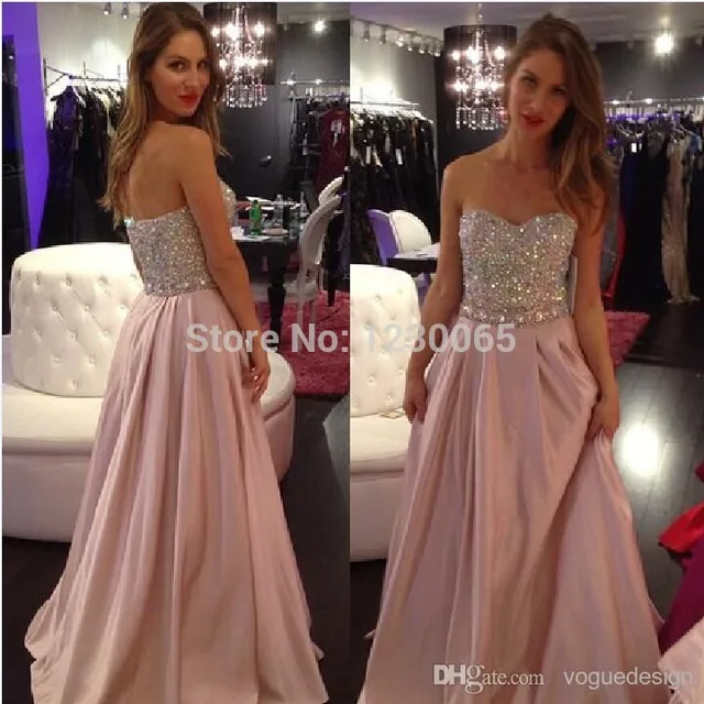 Best Offers 2018 New Style Real Photo Beaded Meat Pink Color Backless Formal gowns long prom dress Custom free shipping bridesmaid dresses Best Offers 2018 New Style Real Photo Beaded Meat Pink Color Backless Formal gowns long prom dress Custom free shipping bridesmaid dresses