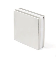 Ímãs permanentes fortes da terra rara da categoria n42 nicuni chapeado da barra 50x50x5mm do ímã de ndfeb grande