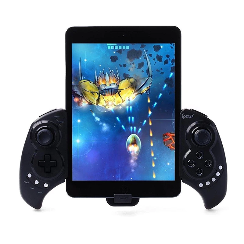 PG-9023 Wireless BT Gamepad Game Controller For Smartphone iOS Android iPad Stretch Holder Stand PG9023 Game Joystick (1)