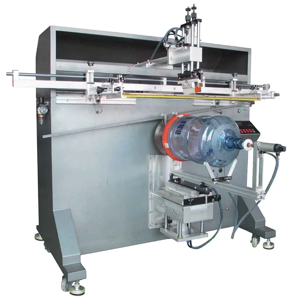 automatic big drum screen printing machine, large bucket screen