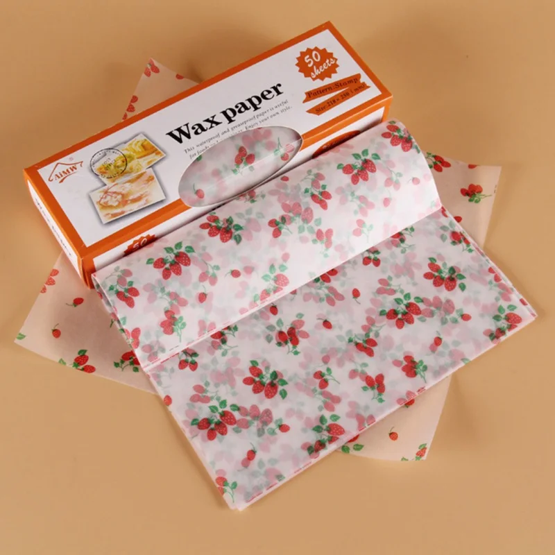 

Colorful Box Packaging Candy Wrap Paper Oil Proof Paper Wax Paper Home Kitchen Dining Bakeware Cake Tools