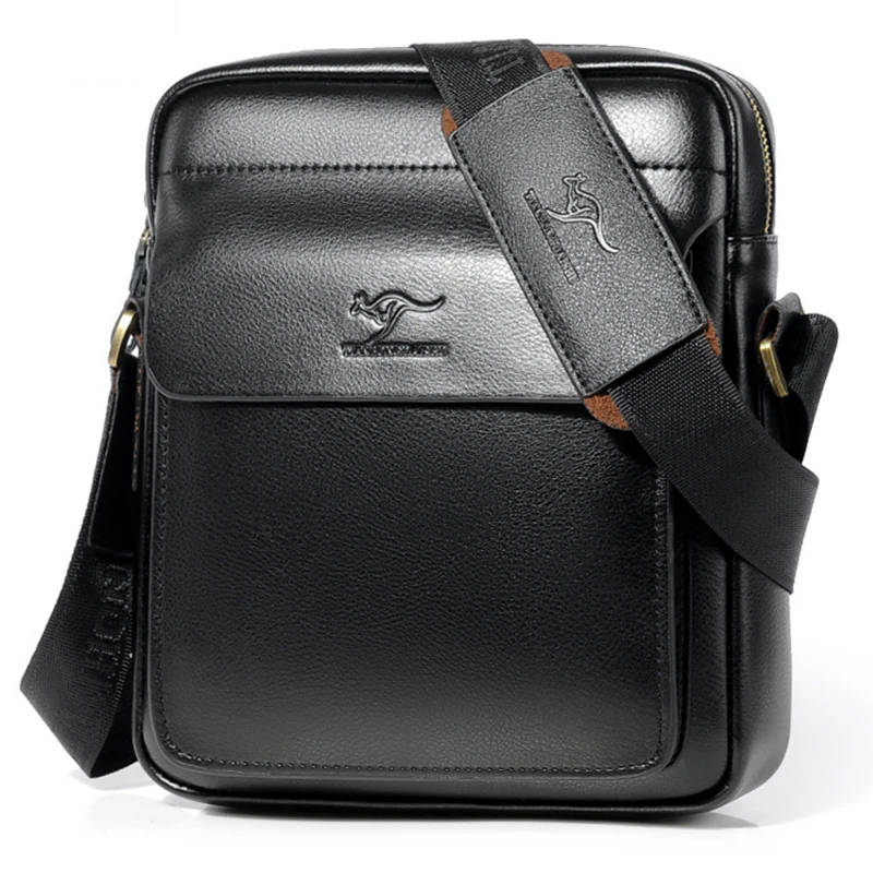  Luxury Brnad Kagaroo Men Messenger Bag For Man Leather Shoulder Bag Male Crossbody Bag Casual Busin - 32967520870