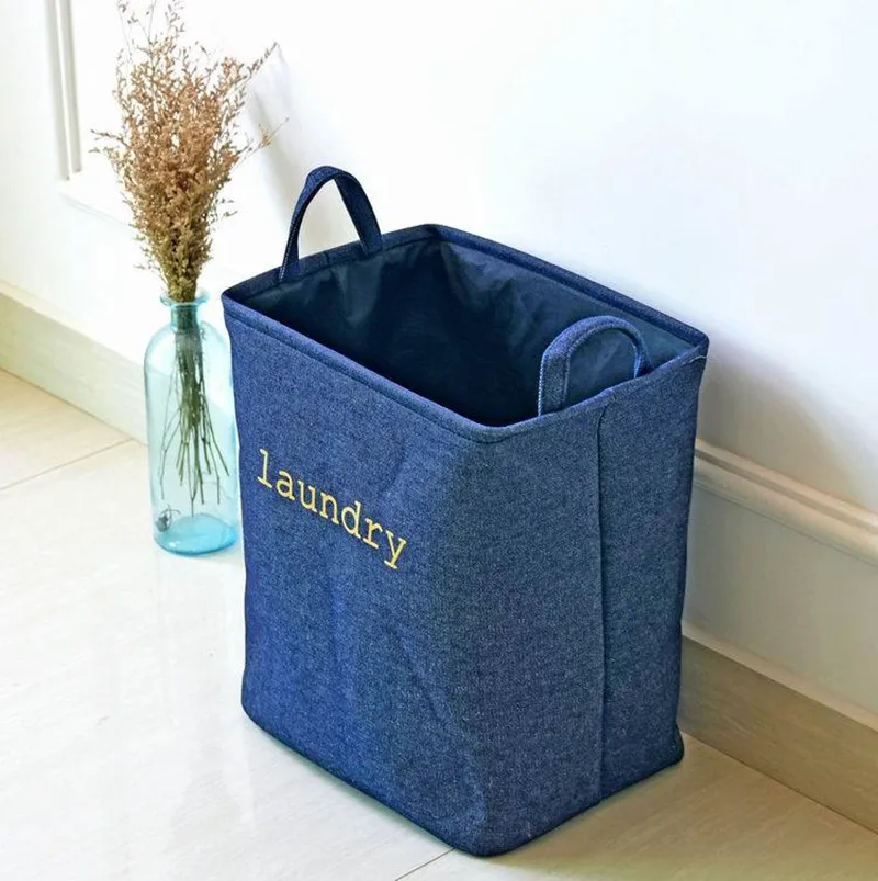 

Oxford Laundry Basket Waterproof Foldable Clothes Basket Bra necktie socks Storage Bucket Large Capacity Laundry Basket