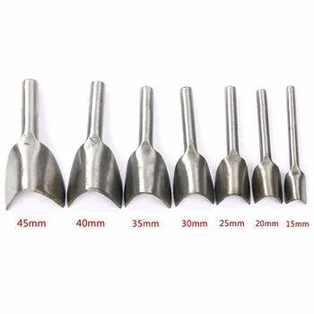 

DIY V-Shaped Leather Cuttting Craftstool Punch Cutter Tools for Belt/Wallet with 7 Sizes (15mm, 20mm, 25mm, 30mm, 35mm, 40mm, 45