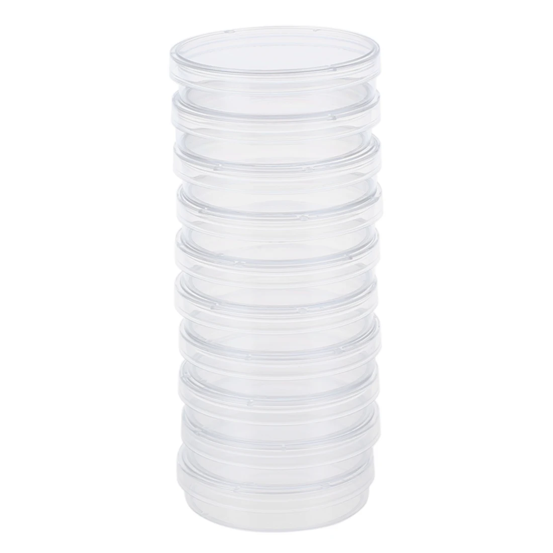 

New 10 pcs 60mm x 15mm polystyrene sterilized Petri dishes with lids Clear