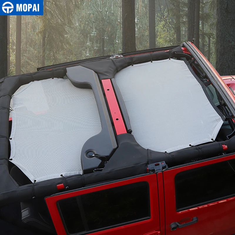 Защитная сетка от солнца MOPAI 2/4 для Jeep Wrangler JK 2007 2017|Автомобильные чехлы| |