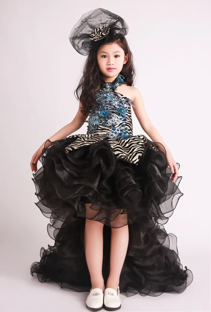 Cheap Professional custom,Girls Costumes,Presided over dress Children's Wedding,Photography clothing,long tailing evening dress