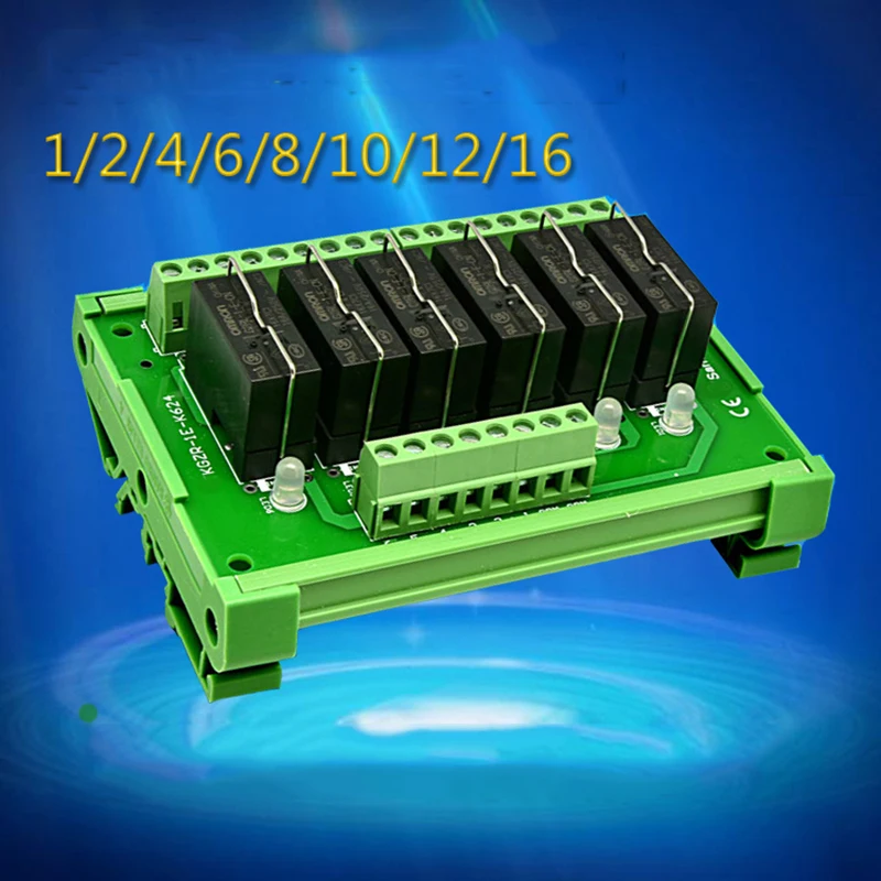 

One Open and One Closed Relay Module Module 2/4/6/8/10/12/16 Channels PLC Amplifier Board Output Board
